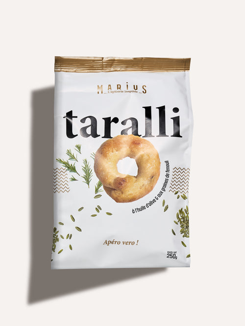 Taralli à l'huile d'olive et aux graines de fenouil