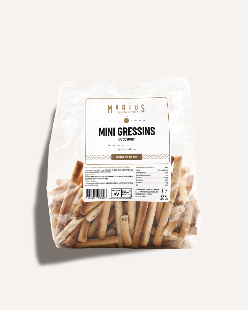 Mini Gressins au Sésame