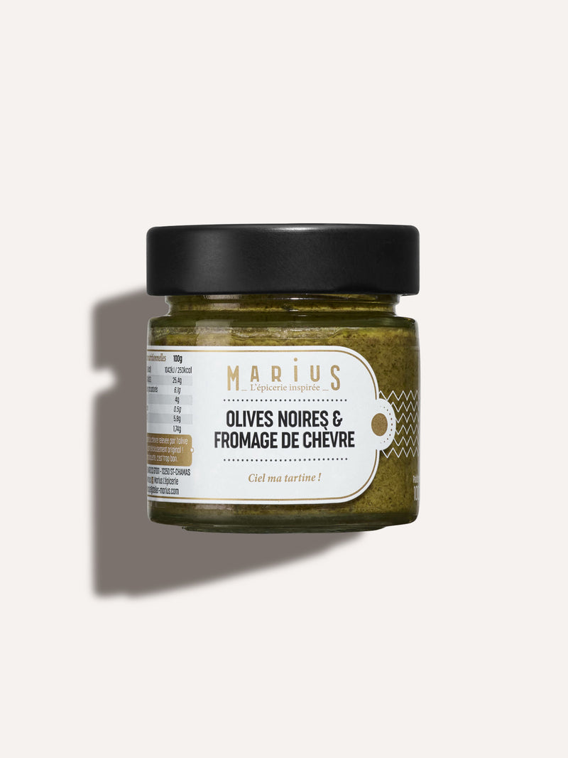 Olives Noires & Fromage de Chèvre