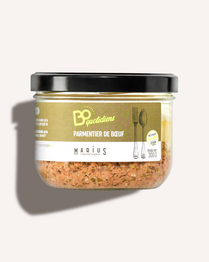 Parmentier de bœuf plat cuisiné individuel BoQuotidiens MARiUS