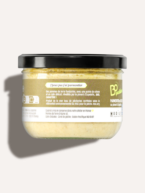 Parmentier de colin d’alaska MSC au piment d’Espelette plat cuisiné individuel BoQuotidiens MARiUS