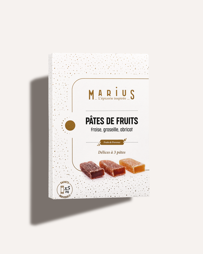 Pâtes de Fruits – Fraise, Abricot, Groseille