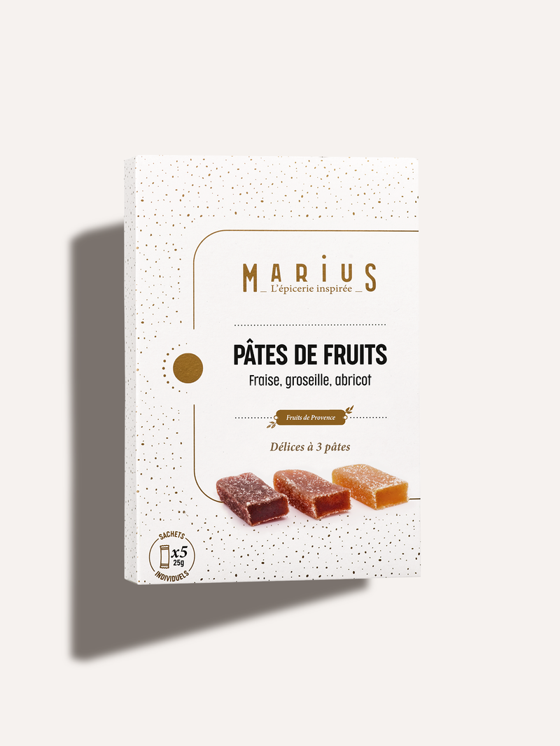 Pâtes de Fruits – Fraise, Abricot, Groseille