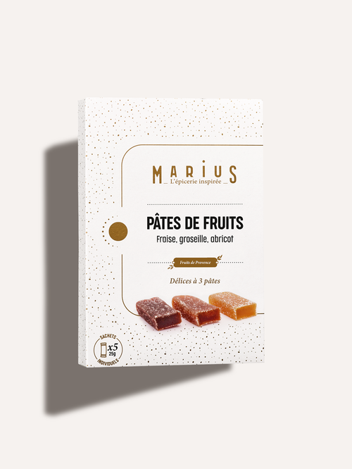 Pâtes de Fruits – Fraise, Abricot, Groseille
