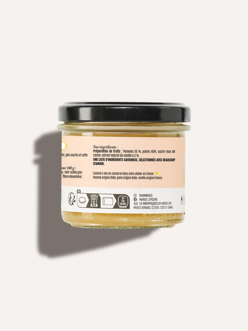 Pommes, poires & vanille dessert individuel BoQuotidiens MARiUS