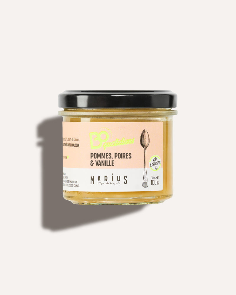 Pommes, poires & vanille dessert individuel BoQuotidiens MARiUS
