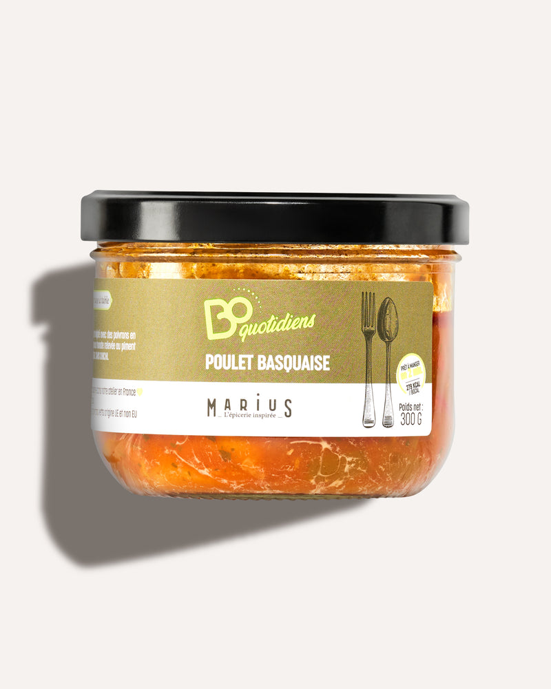 Poulet basquaise plat cuisiné individuel BoQuotidiens MARiUS