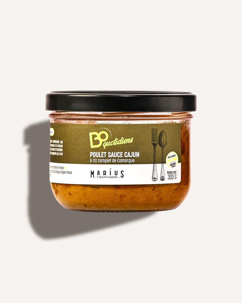 Poulet sauce Cajun & Riz complet de Camargue