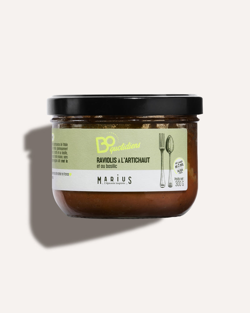 Raviolis à l’Artichaut et au Basilic