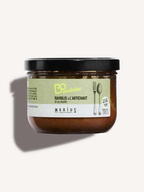 Raviolis à l’Artichaut et au Basilic