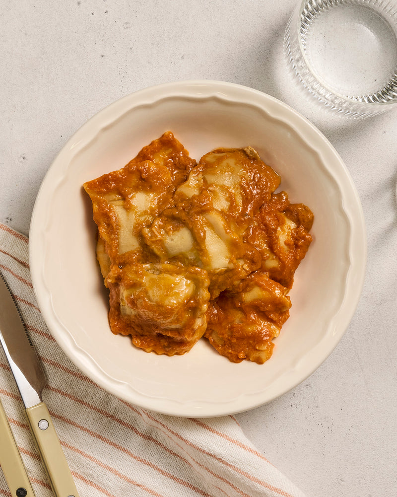 Raviolis à l’artichaut et au basilic plat cuisiné individuel BoQuotidiens MARUS
