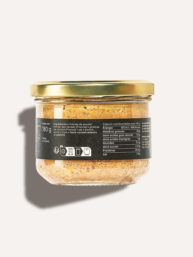 Rillettes de poulet - Maison Argaud