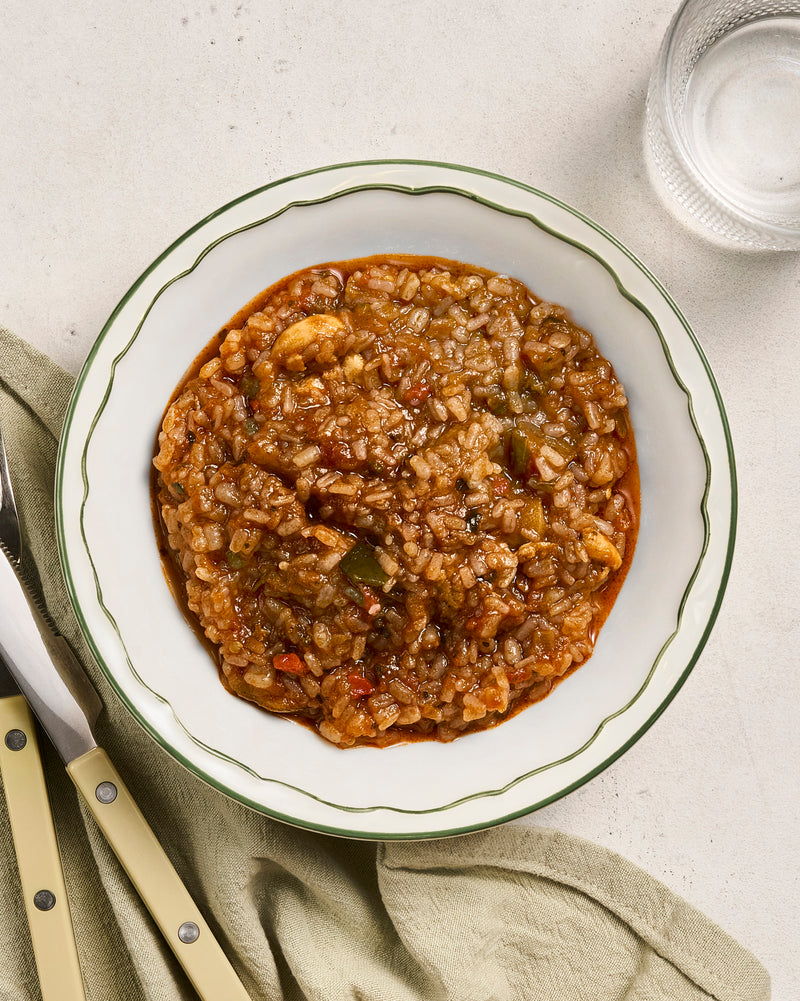 Riz de konjac, légumes du soleil & sauce Caprese plat cuisiné individuel BoQuotidiens MARiUS