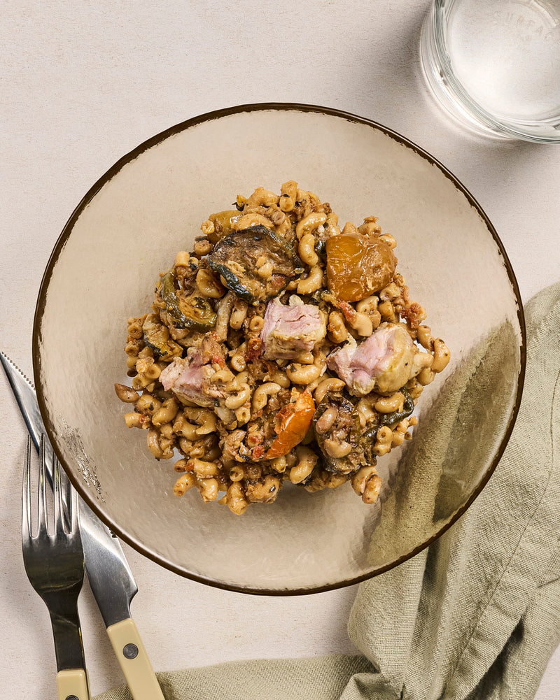 Salade de pâtes au poulet et pesto rosso plat individuel BoQuotidiens MARiUS