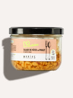 Salade de pâtes au poulet et pesto rosso plat individuel BoQuotidiens MARiUS