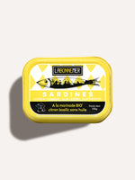 Sardines à la marinade bio citron et basilic sans huile - La Bonne Mer Ferrigno