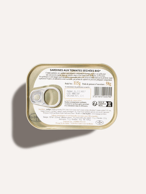 Sardines aux tomates séchées bio - La Bonne Mer Ferrigno