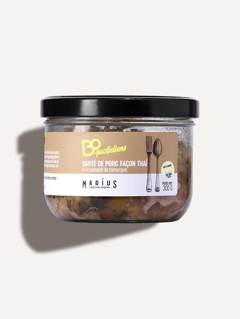 Sauté de Porc façon Thaï & Riz complet de Camargue