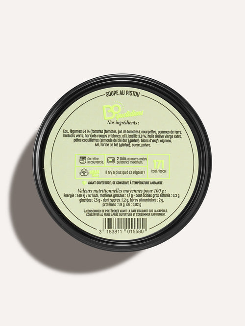 Soupe au pistou plat cuisiné individuel BoQuotidiens MARiUS