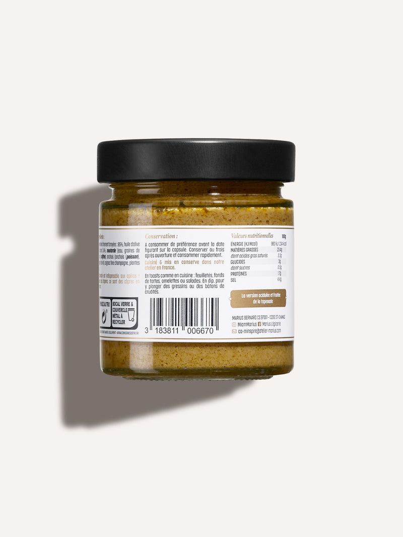 Tapenade verte 200g MARiUS 
