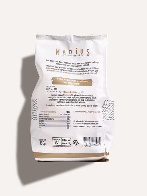 Toasts grillés MARiUS