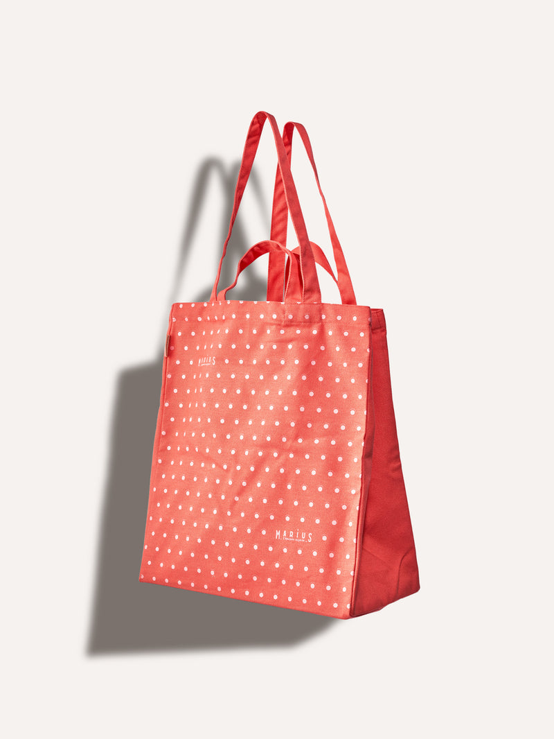 Tote bag coton MARiUS framboise