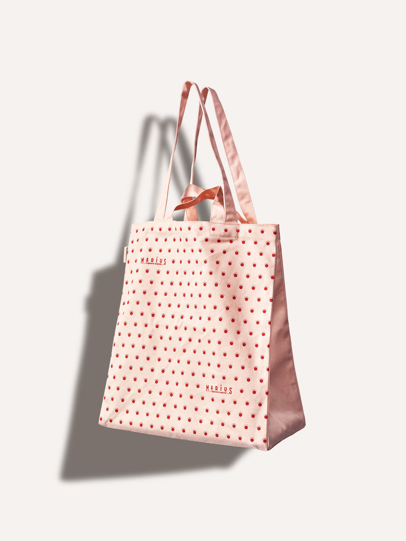 Tote bag coton MARiUS rose